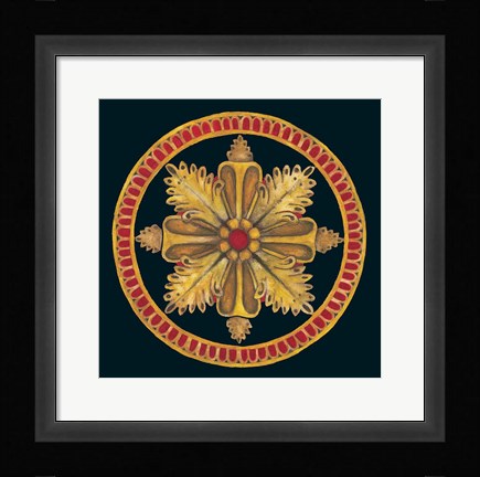 Framed Rosette II Print