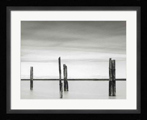 Framed Cluster of Posts II Print