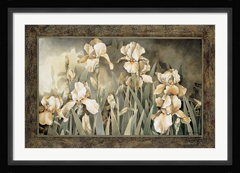 Framed Field of Irises Print