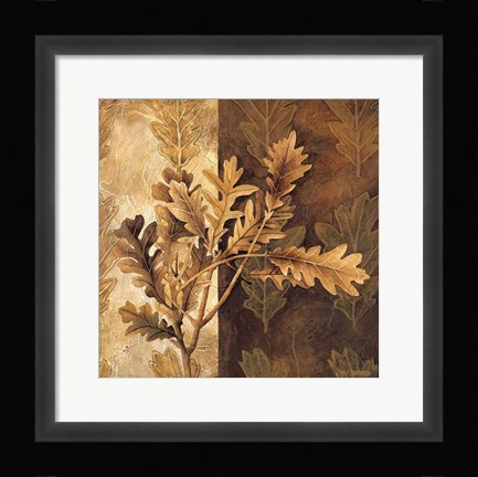 Framed Leaf Patterns I Print