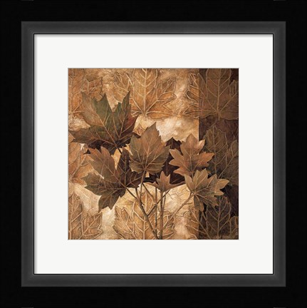 Framed Leaf Patterns II Print