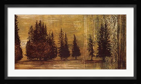 Framed Forest Silhouettes I Print