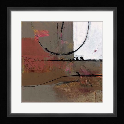 Framed White Resonance I Print