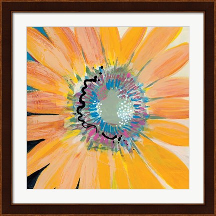 Framed Sunshine Flower IV Print