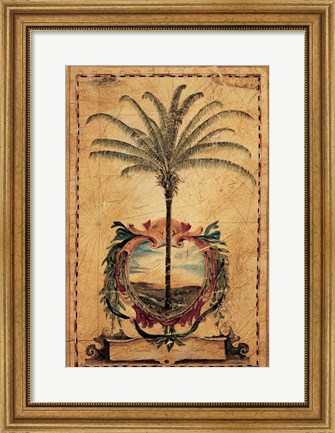 Framed Sunset Palm Print