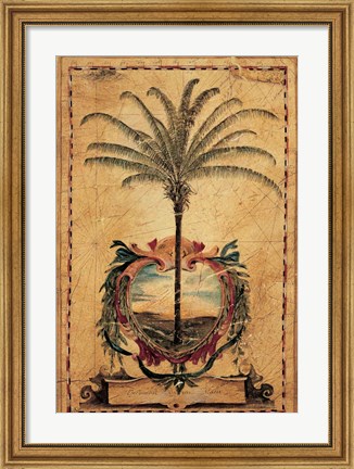 Framed Sunset Palm Print