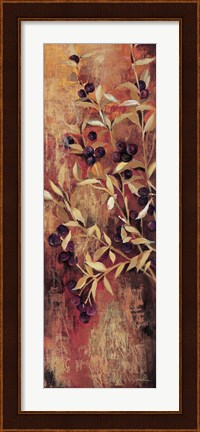 Framed Sienna Berries I Print