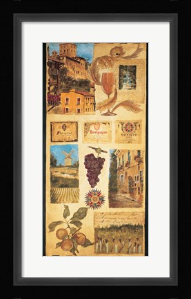 Framed Wine Country II Print