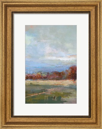 Framed River Run II Print