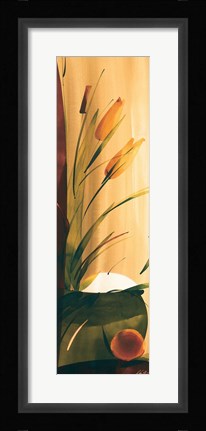 Framed Slender Florals II Print