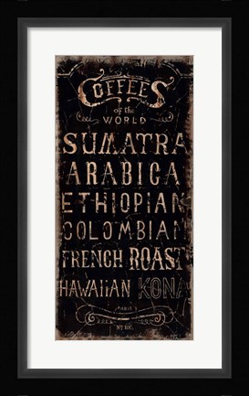 Framed Coffee Print