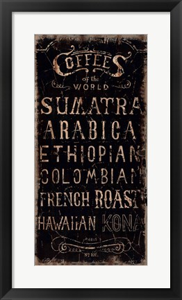 Framed Coffee Print