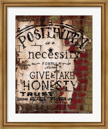 Framed Positivity Print