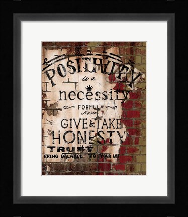 Framed Positivity Print
