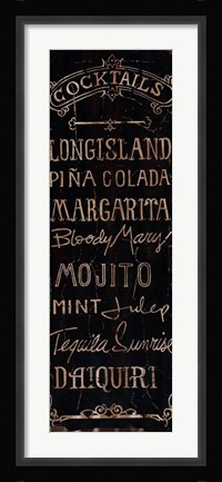 Framed Cocktails Print