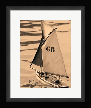 Framed Les Petits Bateaux I Print