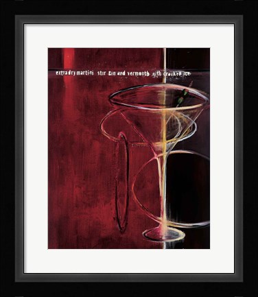 Framed Dry Martini Print