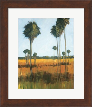 Framed Tall Palms I Print