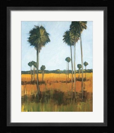 Framed Tall Palms I Print