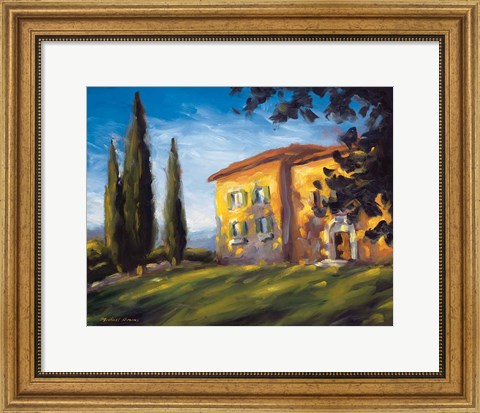 Framed Rural Villa Print