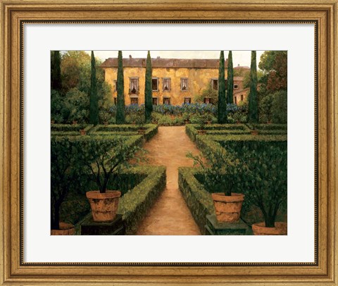 Framed Garden Manor Print
