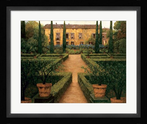 Framed Garden Manor Print