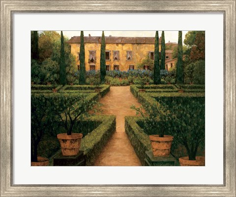 Framed Garden Manor Print