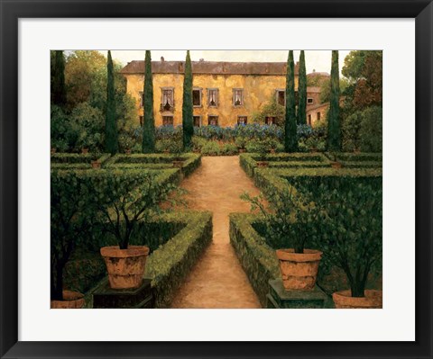 Framed Garden Manor Print