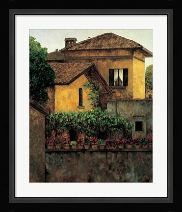 Framed Golden Villa Print