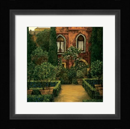 Framed Jardin Verona Print