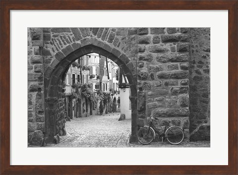 Framed Bicycle of Riquewihr Print