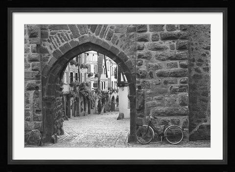Framed Bicycle of Riquewihr Print