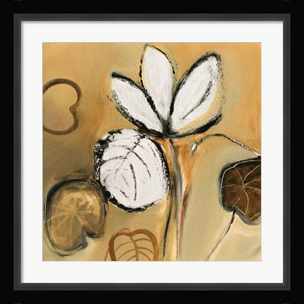 Framed Lily Pond I Print