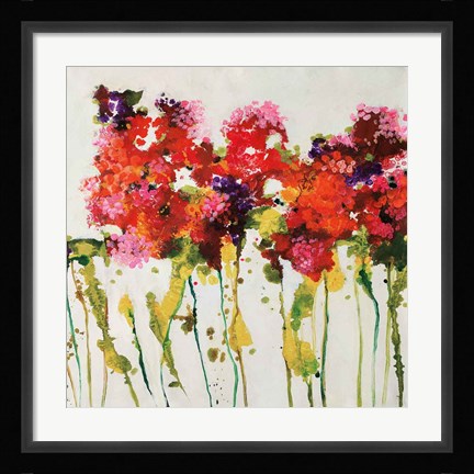 Framed Dandy Flowers I Print