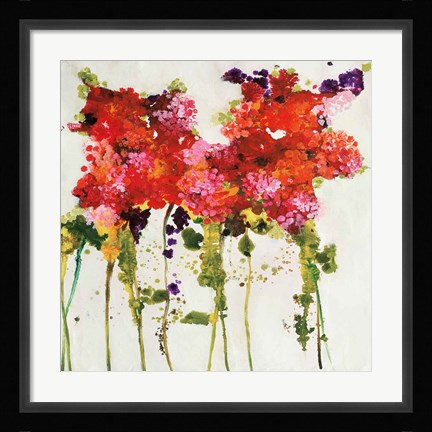 Framed Dandy Flowers II Print