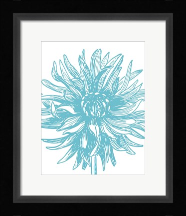 Framed Florette II Print