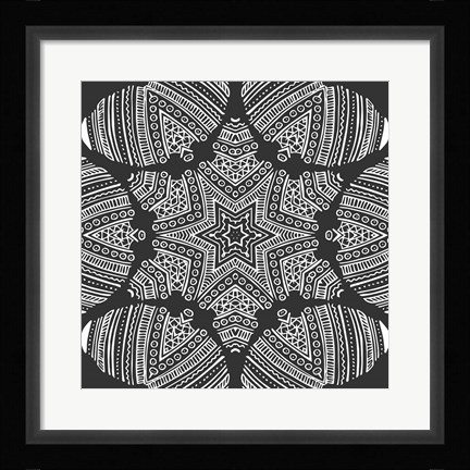 Framed Kaleidoscope Duo I Print
