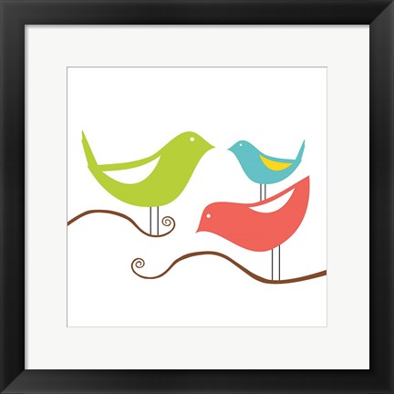 Framed Songbirds I Print