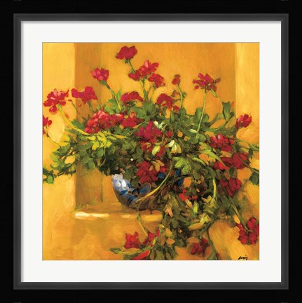 Framed Ivy Geraniums Print