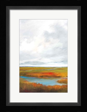 Framed Sunset Over The Marsh II Print