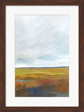 Framed Sunset Over The Marsh III Print