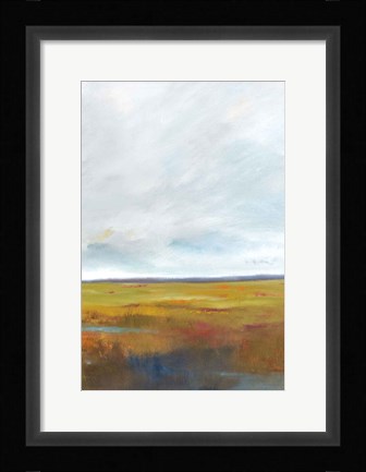 Framed Sunset Over The Marsh III Print