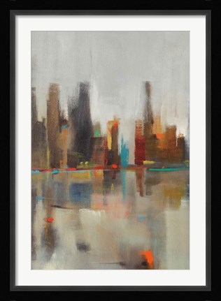 Framed Golden Harbor I Print