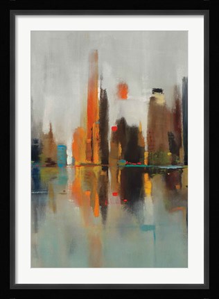 Framed Golden Harbor II Print