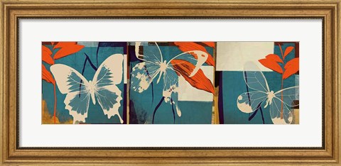 Framed Butterflies Viola Print