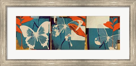 Framed Butterflies Viola Print