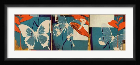 Framed Butterflies Viola Print