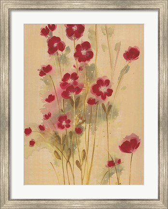 Framed Crimson Elegance Print