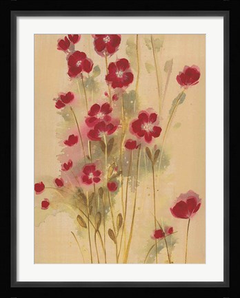Framed Crimson Elegance Print