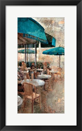 Framed Terraza Cafe Les Deux Magots Print